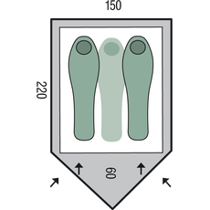 Палатка Pinguin Scout (Green), 2-3-местная, изображение 2