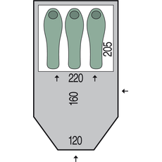 Палатка Pinguin Horizon 3 (Green), 3-местная, изображение 2