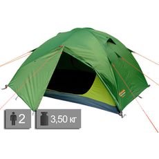 Палатка Pinguin Gemini 150 (Green), 2-3-местная, Количество мест: 2, Цвет: Green