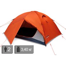 Палатка Pinguin Gemini 150 Extreme (Orange), 2-3-местная, Количество мест: 2, Цвет: Orange