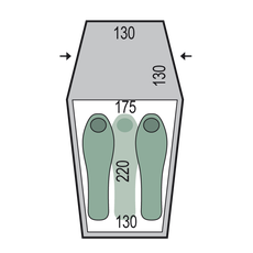 Палатка Pinguin Summit 3 Duralu (Green), 2-3-местная, Количество мест: 3, Цвет: Green, изображение 2