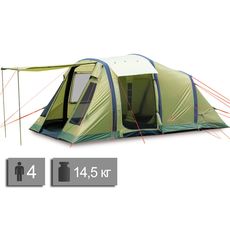 Палатка Pinguin Interval 4 Airtube (Green), 4-местная, Количество мест: 4, Материал каркаса: надувной, Цвет: Green