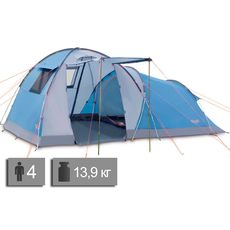Палатка Pinguin Omega 4 (Blue), 4-5-местная, Количество мест: 4, Цвет: Blue