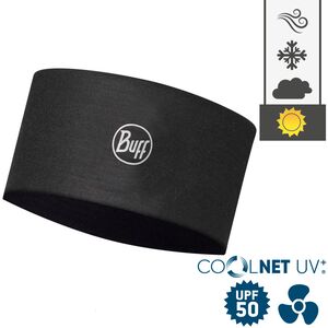 Пов'язка на голову BUFF® CoolNet UV+ Wide (Solid Black), Колір: Solid Black