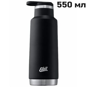 Термопляшка Esbit IB550PC Pictor Insulated Bottle Standard Mouth (Black), 550 мл, Об'єм: 550, Колір виробника: Black