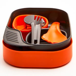 Туристичний набір столового посуду Wildo Camp-A-Box Duo - Light (Orange) на 2 особи, харчовий пластик, Тип комплекту: Light, Колір: Orange