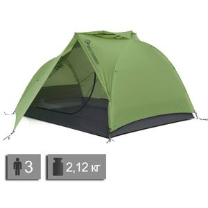 3-місний ультралегкий намет Sea to Summit Telos TR3: двошаровий, 3-сезонний, Кількість місць: 3, Колір: Green
