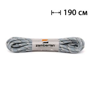 Шнурки круглі Zamberlan Round Laces (Grey/White), 190 см, Довжина: 190 см, Колір виробника: Grey/White