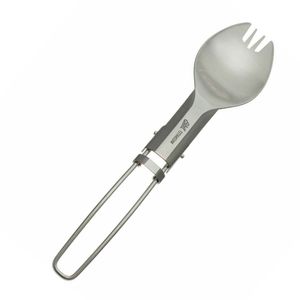 Складна туристична ложка-виделка Esbit FSP17-TI, титан