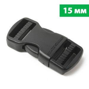 Пряжка Sea to Summit Field Repair Buckle (Side Release - 2 Ladderlock), 15 мм, Тип: Side Release - 2 Ladderlock, Ширина: 15