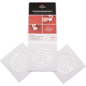 Набір латок з липким шаром Naturehike NH19PJ086 (прозорі), 3 шт.