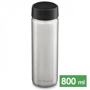 Пляшка для води Klean Kanteen Wide - Loop (Brushed Stainless) на 800 мл, нержавіюча сталь, Об'єм: 800, Колір виробника: Brushed Stainless