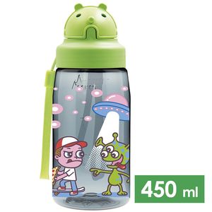 Дитяча пляшка для води з трубочкою Laken Kids Oby Tritan (Ovni) на 450 мл, тритан, Об'єм: 450, Колір виробника: Ovni