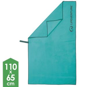 Швидкосохнучий рушник з мікрофібри Lifeventure Recycled Soft Fibre - Large (Teal), 110x65 см, Тип розміру: Large, Колір: Teal