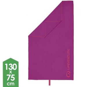 Швидкосохнучий рушник з мікрофібри Lifeventure Soft Fibre Lite - X Large (Purple), 130x75 см, Тип розміру: X Large, Колір: Purple