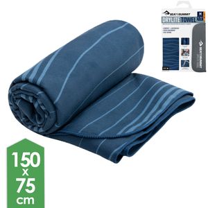 Швидкосохнучий рушник з мікрофібри з чохлом Sea to Summit DryLite Towel - XL (Atlantic Wave), 150x75 см, Тип розміру: XL, Колір: Atlantic Wave