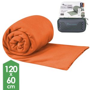 Компактний рушник з мікрофібри з чохлом Sea to Summit Pocket Towel - L (Outback), 120x60 см, Тип розміру: L, Колір: Outback