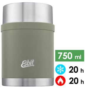 Термос для їжі Esbit Sculptor (Stone Grey) на 750 мл, Об'єм: 750, Колір: Stone Grey