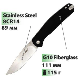 Ніж Ganzo G6804 (Black), Колір руків'я: Black