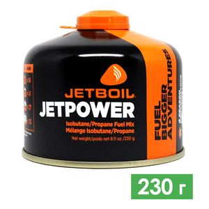 Туристичний газовий балон JetBoil Jetpower на 230 г (різьбовий), Об'єм: 230