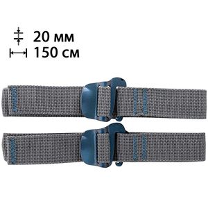Ремені стяжні Sea to Summit Accessory Straps With Hook 20 мм, 150 см, Ширина: 20, Довжина: 150, Колір: Grey/Blue