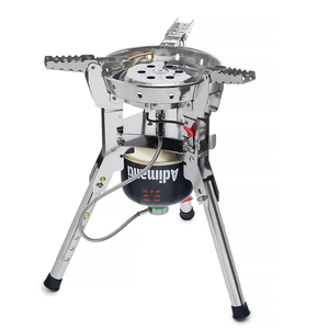 Кемпінговий газовий пальник зі шлангом, підігрівом, п'єзопідпалом та вітрозахистом BRS-69 під різьбовий балон