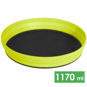 Складна туристична тарілка Sea to Summit X-Plate (Lime), харчовий силікон, Об'єм: 1170, Колір виробника: Lime