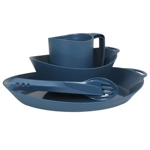 Туристичний набір столового посуду Lifeventure Ellipse (Navy) на 1 особу, харчовий пластик, Колір: Navy