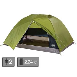 2-місний намет Big Agnes Blacktail 2: двошаровий, Кількість місць: 2, Колір: Green