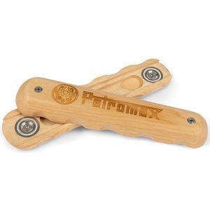 Знімна дерев'яна ручка для сковорідок Petromax з кованого заліза (на магнітах)