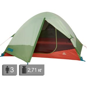 3-місний намет Kelty Discovery Trail 3: двошаровий, Кількість місць: 3, Колір: Laurel Green-Dill