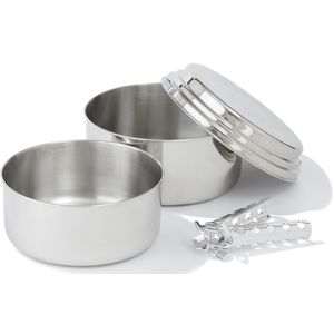 Кемпінговий набір каструль з чохлом та знімною ручкою MSR Alpine 2 Pot Set, нержавіюча сталь