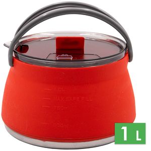 Складний туристичний чайник для пальника Tramp TRC-125 (Terracotta) на 1 л, харчовий силікон, Об'єм: 1, Колір виробника: Terracotta