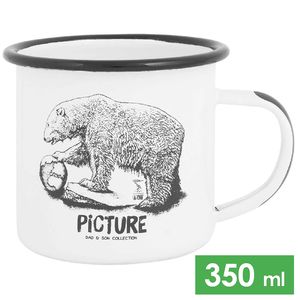 Кемпінгова кружка Picture Organic Sherman (White Bear) на 350 мл, нержавіюча сталь, Об'єм: 350, Колір: White Bear