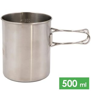 Туристична кружка зі складною ручкою Tramp UTRC-037 на 500 мл, нержавіюча сталь