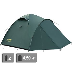 2-місний намет Tramp Lair 2 V2: двошаровий, з тамбуром, Кількість місць: 2, Колір: Green