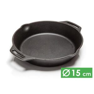 Чавунна сковорода Petromax Fire Skillet, Ø15 см (з ручками-петлями), Тип конструкції: з ручками-петлями, Діаметр верхній: 15