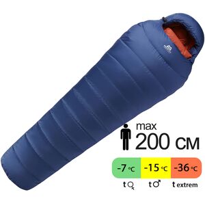 Зимовий пуховий спальник Mountain Equipment Classic Eco 1000 - Long (01751/Dusk) до -15&deg;C: з капюшоном, Максимальний зріст користувача: 200, Колір: 01751/Dusk, Сторона застібки: ліва