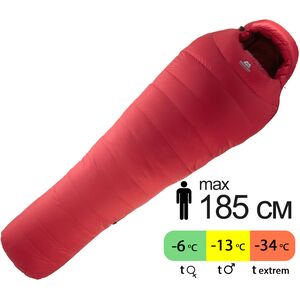 Демісезонний пуховий спальник Mountain Equipment Glacier 700 - Regular (01040/Imperial Red) до -13&deg;C: з капюшоном, Максимальний зріст користувача: 185, Колір: 01040/Imperial Red, Сторона застібки: ліва