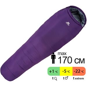 Демісезонний туристичний спальник Mountain Equipment Lunar III - Wmns Regular (01588/Tyrian Purple) до -5&deg;C: з капюшоном, Максимальний зріст користувача: 170, Колір: 01588/Tyrian Purple, Сторона застібки: ліва