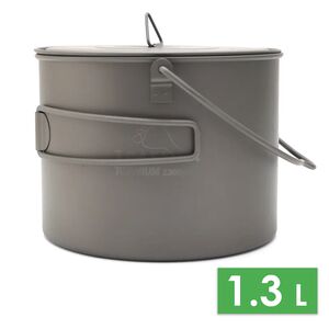 Туристичний казанок для вогнища Toaks POT-1300-BH на 1,3 л, титан, Об'єм: 1,3, Діаметр: 13 см