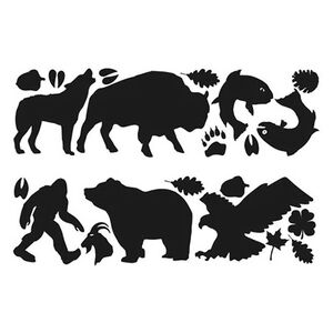 Латка з липким шаром Gear Aid TENACIOUS TAPE™ Gear Patches (малюнки Wildlife), 7,6x50 см, Колір: малюнки Wildlife