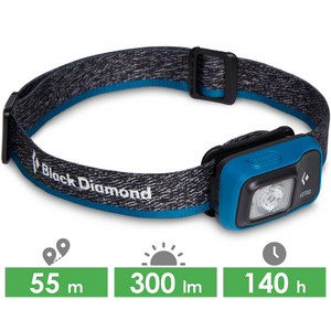 Налобний ліхтар на батарейках Black Diamond Astro 300 (Azul) з червоним світлом, Колір корпусу: Azul