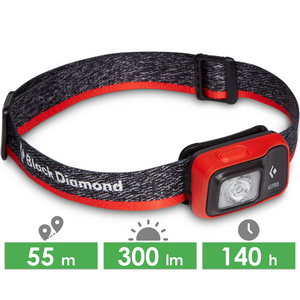 Налобний ліхтар на батарейках Black Diamond Astro 300 (Octane) з червоним світлом, Колір корпусу: Octane