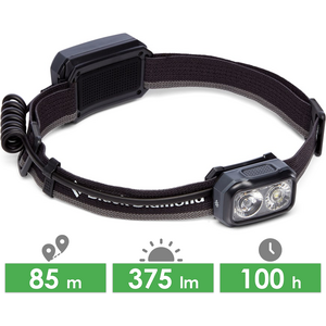 Налобний ліхтар на батарейках Black Diamond OnSight 375 (Graphite), Колір корпусу: Graphite