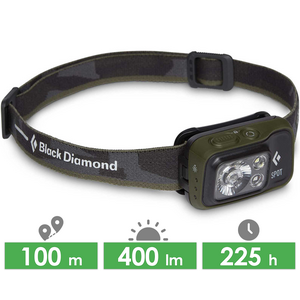 Налобний ліхтар на батарейках Black Diamond Spot 400 (Dark Olive) з червоним світлом, Колір корпусу: Dark Olive