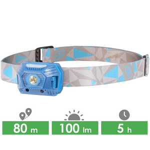 Налобний ліхтар акумуляторний з сенсорним керуванням Highlander Deneb: Micro USB