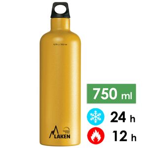 Термопляшка Laken Futura Thermo (Yellow), 750 мл, Об'єм: 750, Колір виробника: Yellow