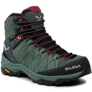 Трекінгові черевики жіночі Salewa Alp Trainer 2 Mid GTX - 61383 (5085/Duck Green-Rhododendon), Колір виробника: 5085/Duck Green-Rhododendon, Тип колодки: середня, Розмір виробника: UK 4,5 (EU 37)
