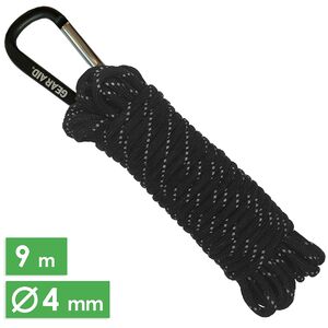 Паракорд Gear Aid 550 (чорний світловідбиваючий), 9 м, Довжина: 9, Колір виробника: чорний світловідбиваючий